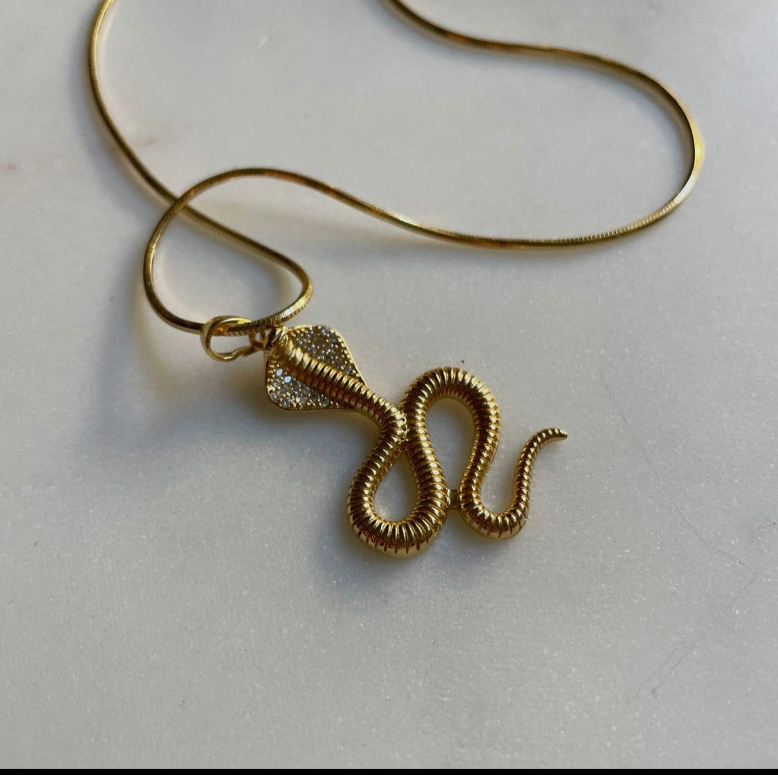 Cobra Snake Gold Jewelry Set