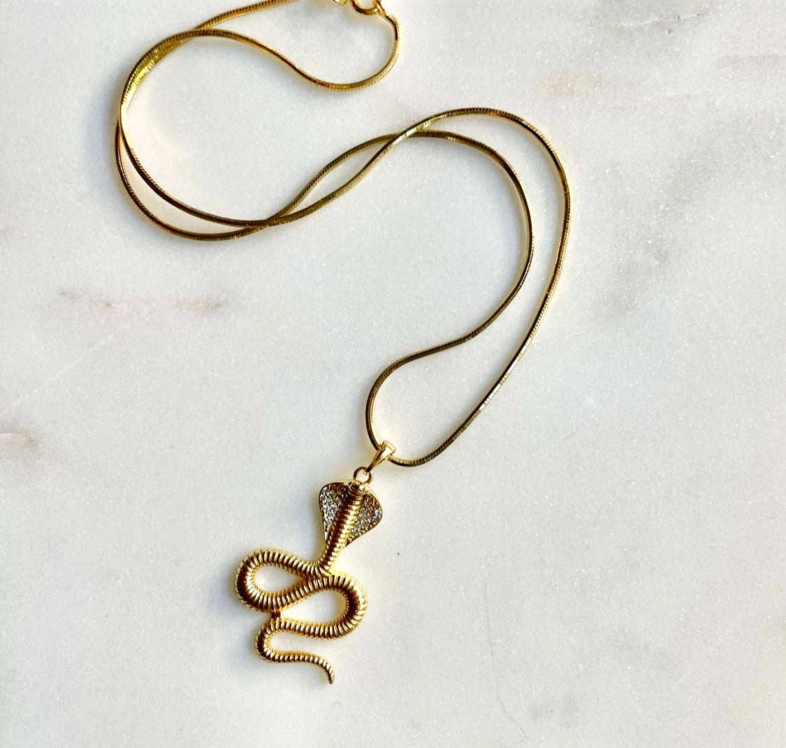 Cobra Snake Gold Jewelry Set